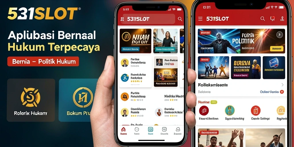 Tampilan antarmuka aplikasi 531SLOT yang menarik dan informatif.