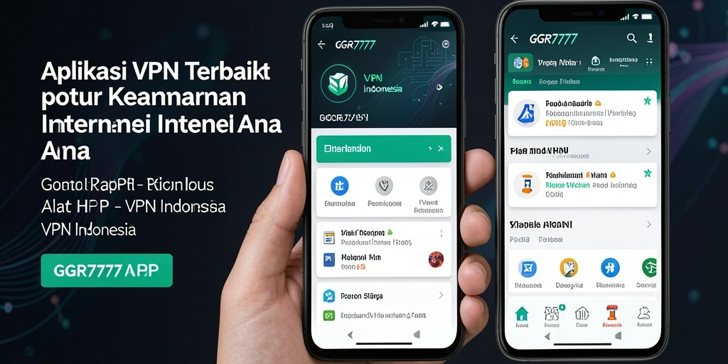 Antarmuka aplikasi GGR7777 yang sederhana dan mudah digunakan.