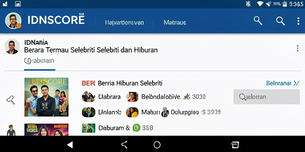Antarmuka modern dan mudah dinavigasi untuk berita selebriti.