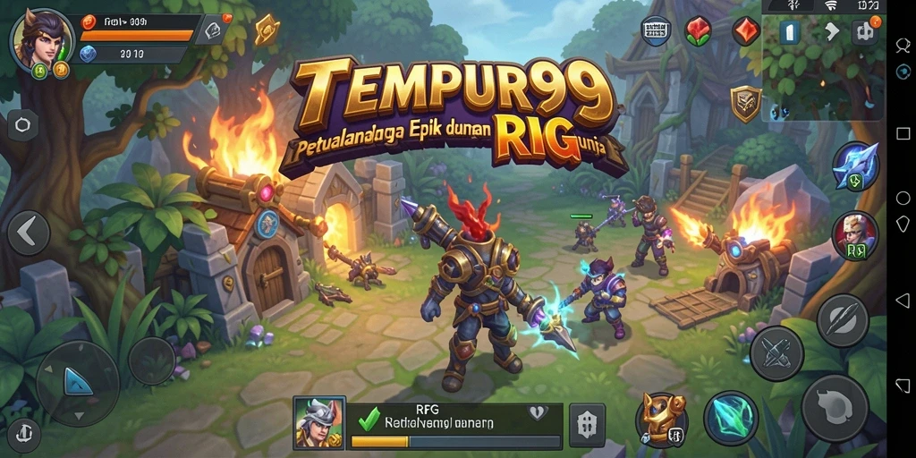 Tampilan antarmuka TEMPUR99 yang menarik dan interaktif.
