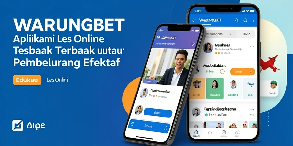Antarmuka user-friendly aplikasi Les Online WARUNGBET.