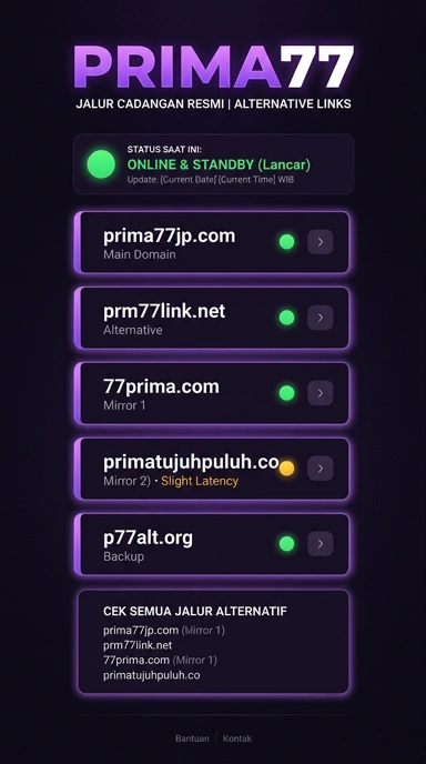 Halaman Link Alternatif Prima77 Untuk Pengguna Android