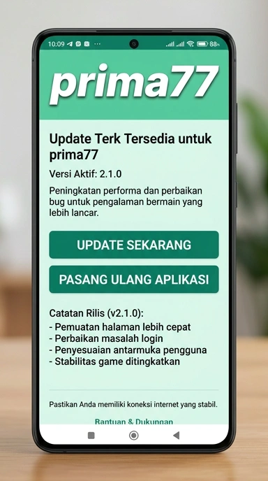 Riwayat Versi Aplikasi prima77 untuk Android